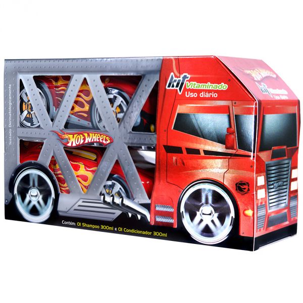KIT HOT WHEELS VITAMINADO VERMELHO 300ML