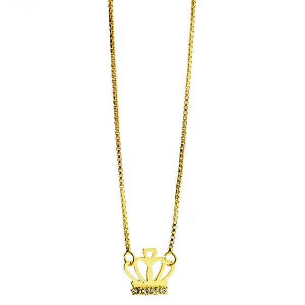 - COLAR INFANTIL COROA DE PRINCESA