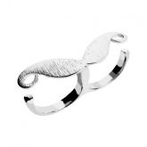 ANEL DUPLO BIGODE PRATA