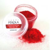 PÓ DE FLOCAGEM VERMELHO - LINHA SUPER PÉROLA