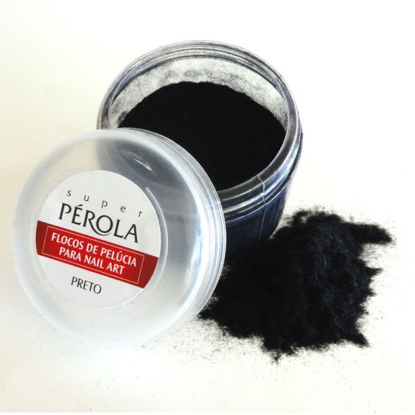 PÓ DE FLOCAGEM PRETO - LINHA SUPER PÉROLA